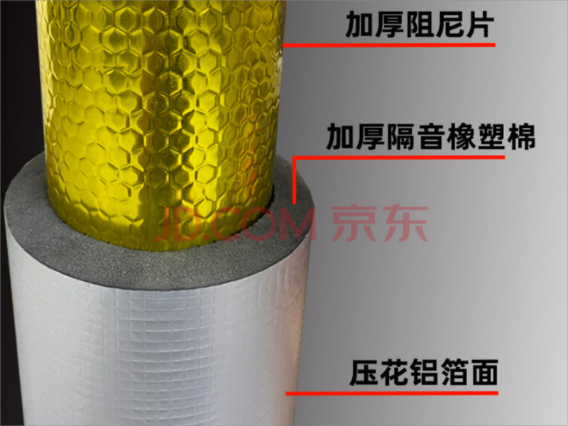 High-efficiency duct mute